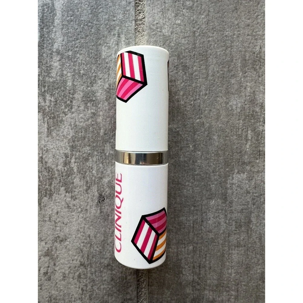 Clinique Pop Lip Colour + Primer Intense +Base Lipstick 14 Plum Pop Full Size